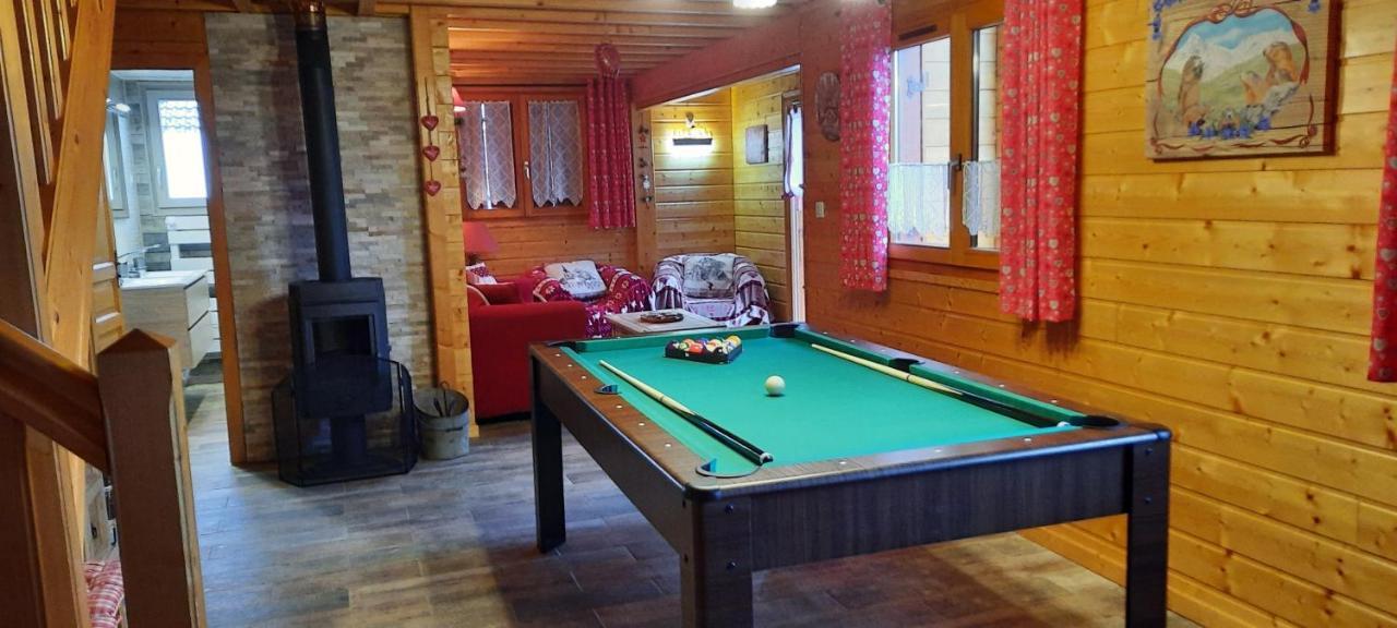 Chalet Les Marmottons Sauna Pool Table, Nintendo, Petanque Gerbépal Exterior foto